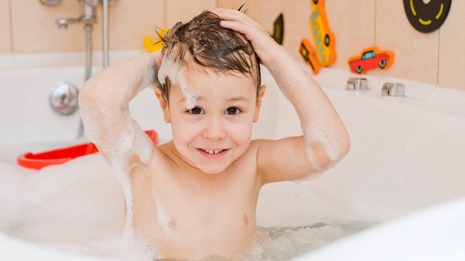 child-taking-a-bath