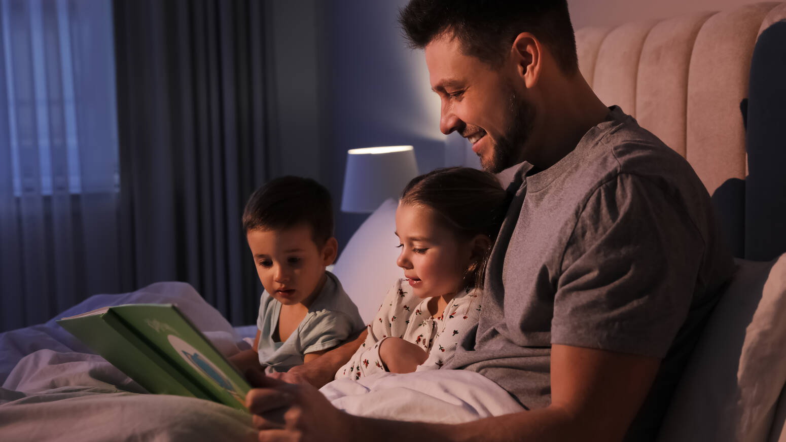 family-reading-book