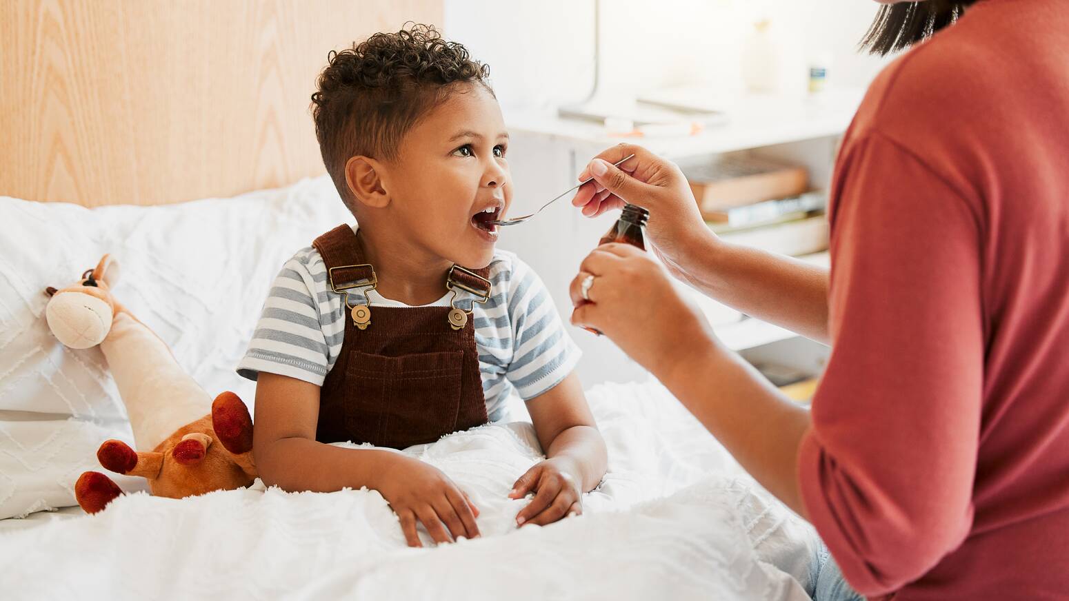 Kid given medicine