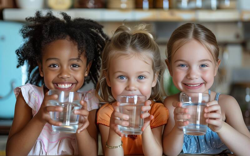 three-girls-drinking-water
