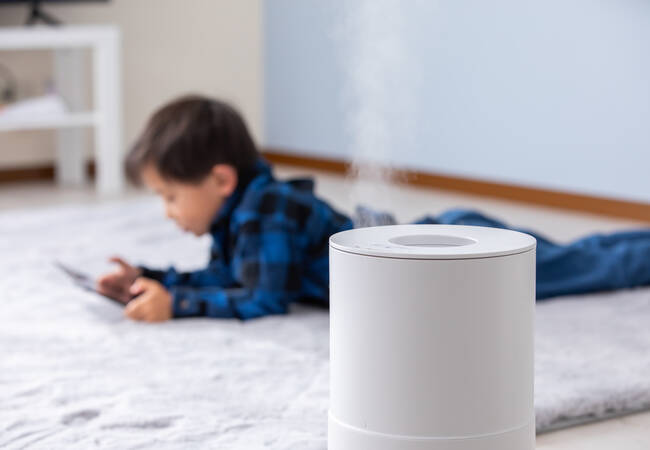 child_and_humidifier