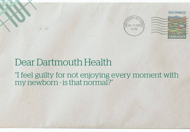 Addressed envelope with Dear Dartmouth and a question