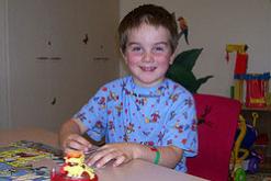 A child in the perioperative playroom