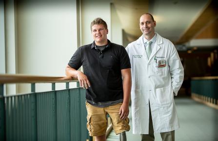 Tommy Cox with Dr. John Nigriny