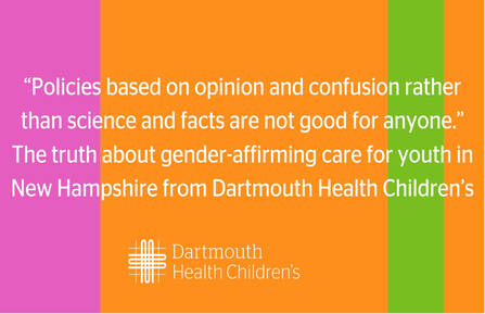 Graphic with text and the Dartmouth Health Children's logo.