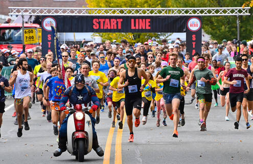 At the starting line for the CHaD Hero