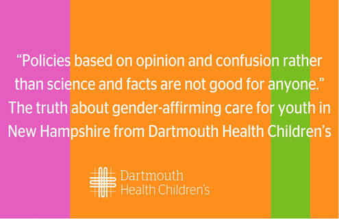 Graphic with text and the Dartmouth Health Children's logo.