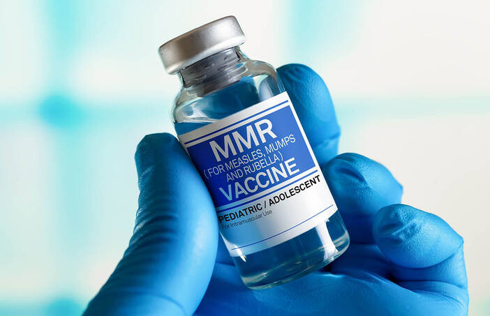 A bottle of MMR Vaccination