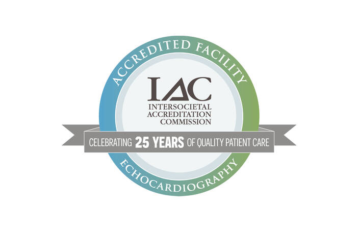 IAC 25 Years of Excellence in Echocardiography Seal